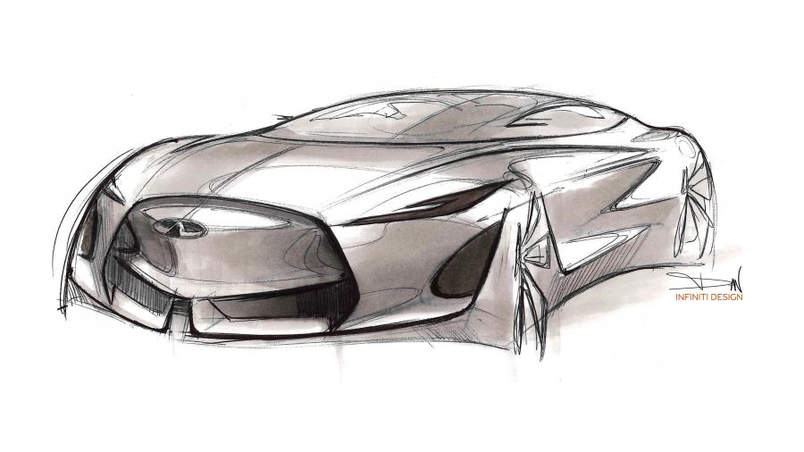Эскиз Infiniti Q Inspiration Concept 2018 года  (фото 57 из 60)